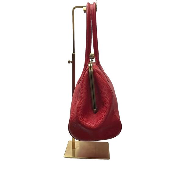 Taschenkinder Big Aurelie Leather Kisslock Frame Bag (Red) - Picture 5 of 12